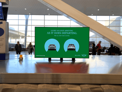 DOOH airport terminal