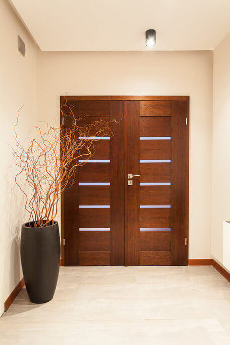 Grand design - wooden door, main entrance
