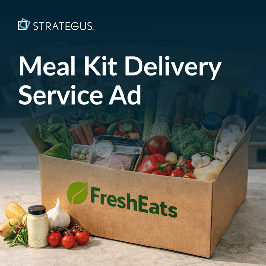 An example of a programmatic ad from a meal kit delivery service