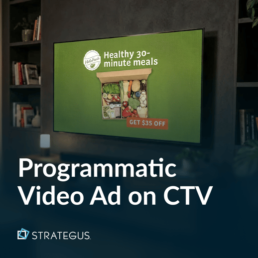 Example of a programmatic video ad on CTV