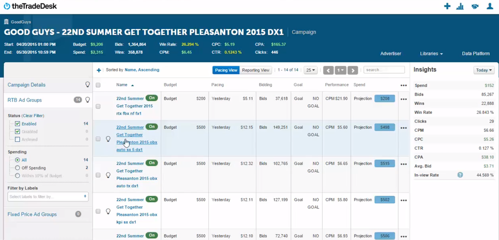 The Trade Desk screenshot