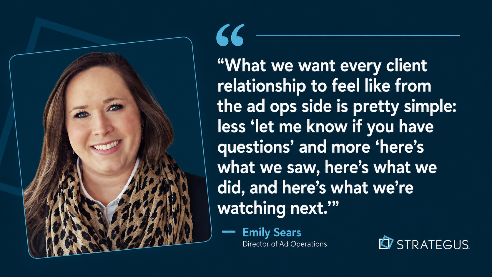 emily sears on programmatic campaign optimization