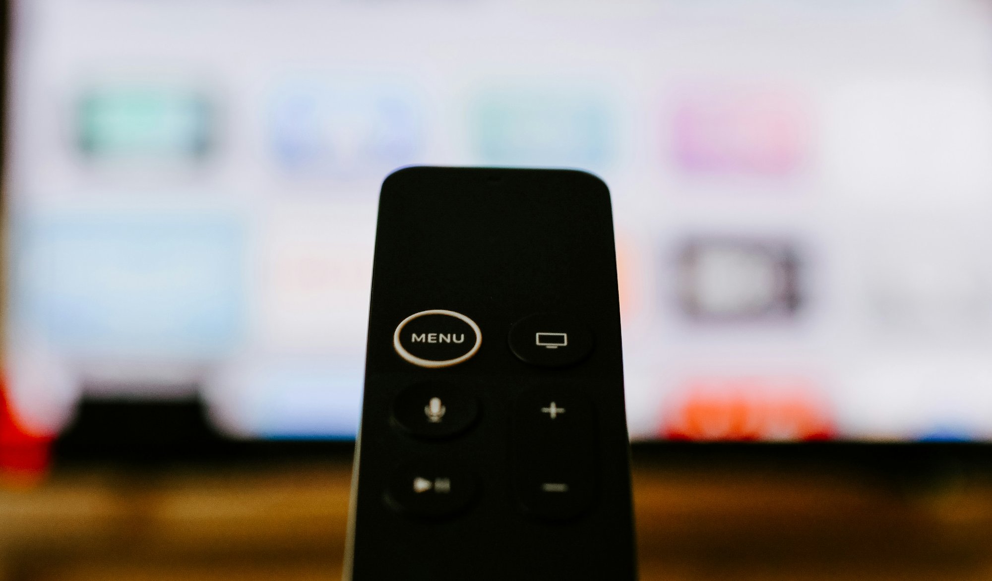 smart tv remote pointed at ctv