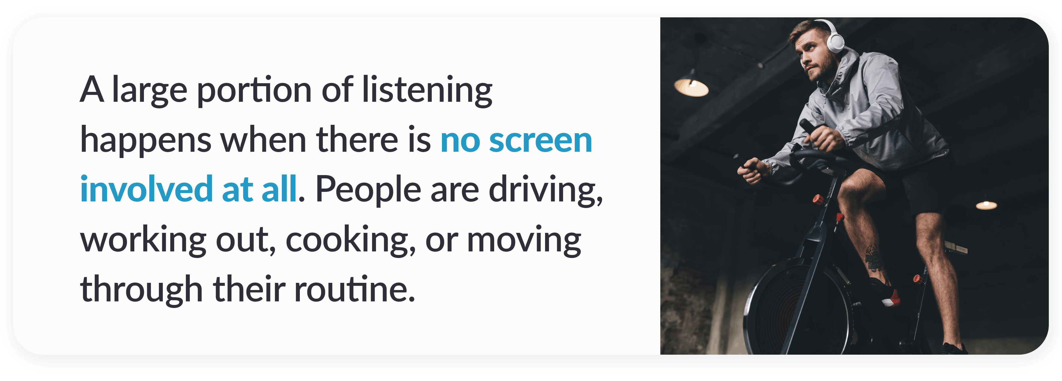 streaming audio no screens advantage