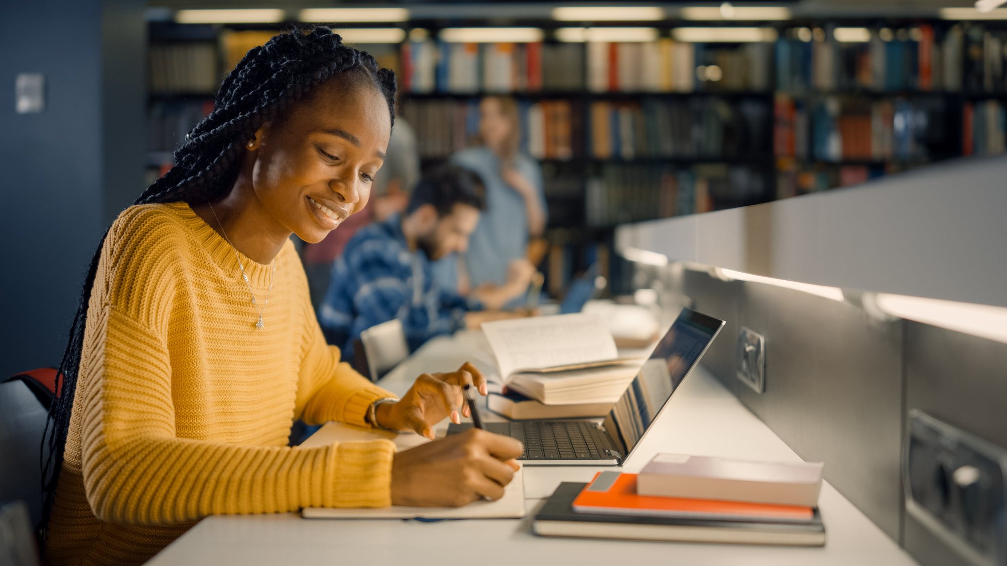 student on laptop