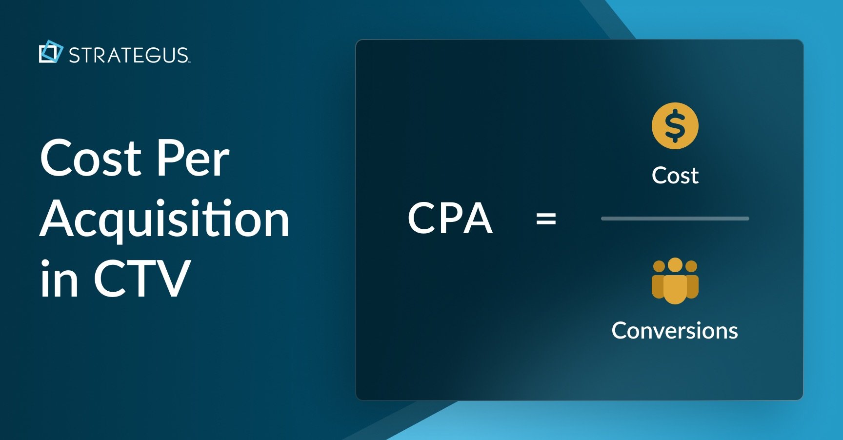 Formula for calculating cost per acquisition