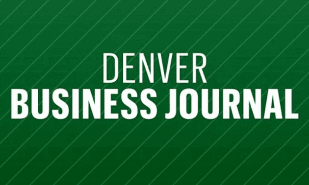 Denver Business Journal Logo against a green background