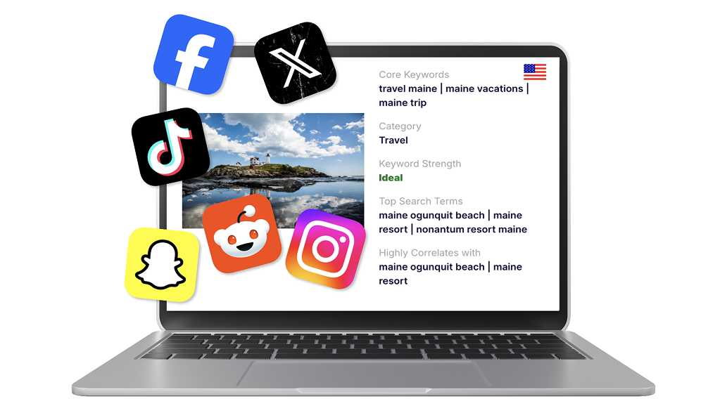 laptop with social apps laptop with social apps